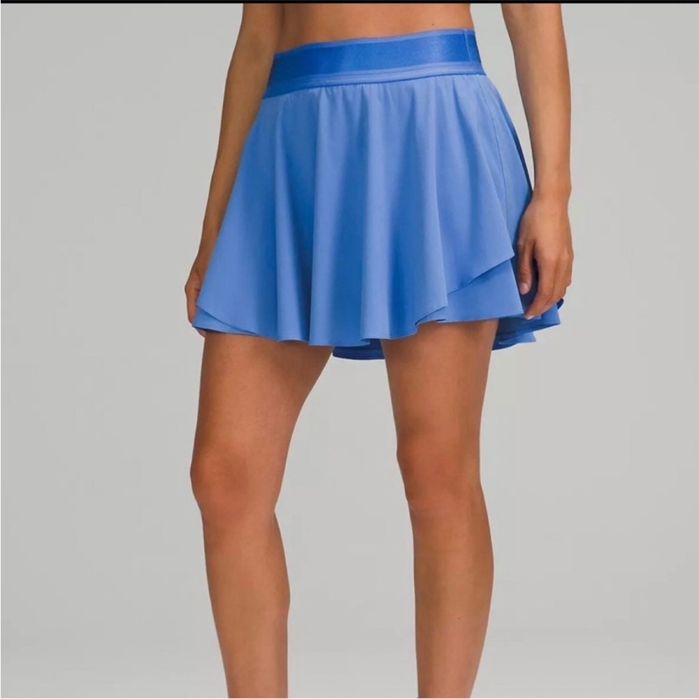 Lululemon Women’s Court Rival High Rise Tennis Skirt Size 10 Blue Nile in Long